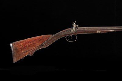 Lot 66 - a d.b. continental percussion sporting gun signed garault