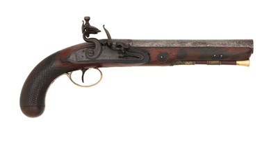 Lot 82 - a flintlock officers pistol by james wilkinson