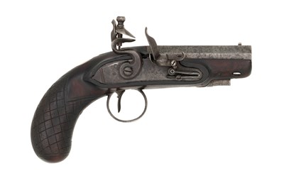 Lot 89 - an irish flintlock travelling pistol by mcdermott