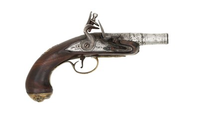 Lot 91 - A flintlock turn-off pistol by Taylor