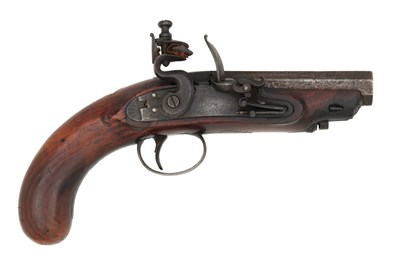Lot 93 - a flintlock travelling pistol by h.oughton