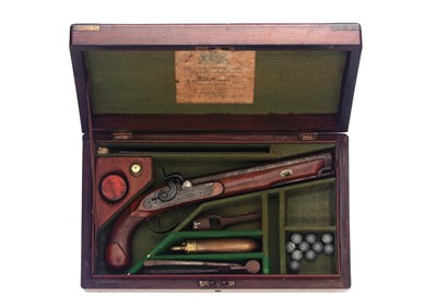 Lot 114 - a percussion officers pistol by westley richards