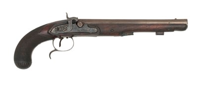 Lot 125 - a percussion carriage pistol by h.w.mortimer