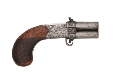 Lot 143 - an irish percussion turn-over pistol by william & john rigby