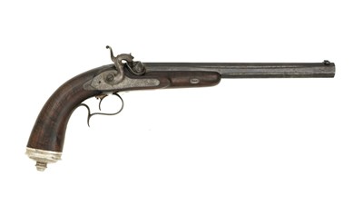 Lot 152 - a french percussion rifled target pistol by C. Martinier & fils jeune a st-Etienne