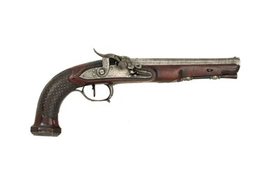 Lot 164 - a liÃˆgois percussion rifled target pistol by Guillaume berleur