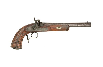 Lot 171 - a spanish rifled percussion target pistol by antonio lizundia