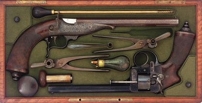 Lot 226 - gastine renette. a fine cased pair off pistols