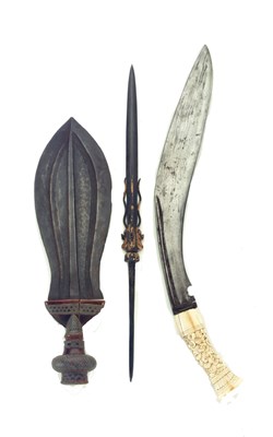 Lot 258 - a rare nepalese kukri knife