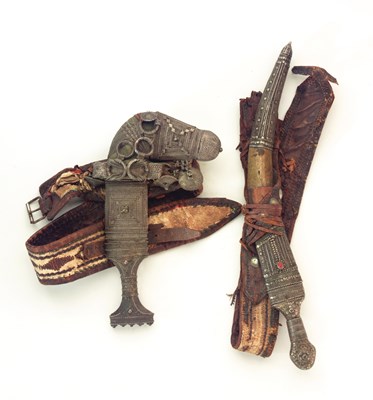 Lot 267 - **TWO ARAB JAMBIYAS