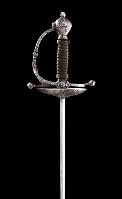 Lot 302 - a north european dish-hilt rapier