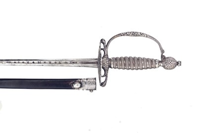 Lot 322 - a silver-hilt small-sword retailed by Bland