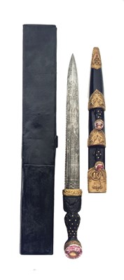 Lot 332 - a fine victorian gilt-brass mounted regimental dirk of the highland light infantry