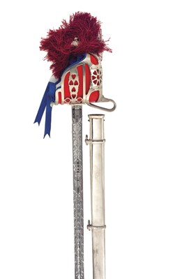 Lot 335 - an edward VIII scottish basket-hilted broadsword of the gordon highlanders by w.anderson & sons ltd