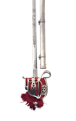 Lot 336 - a scottish basket-hilted broadsword of the highland light infantry by Platt & Co.