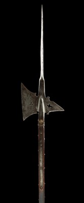 Lot 344 - A GERMAN HALBERD