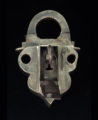 Lot 376 - **a german steel padlock