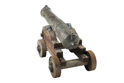 Lot 408 - A RARE VICTORIAN BRONZE RIFLED HOWITZER