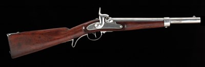 Lot 418 - an austrian model 1851 percussion rifled cavary carbine
