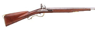 Lot 426 - A GERMAN FLINTLOCK SPORTING GUN