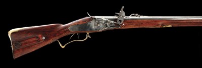Lot 431 - A GERMAN WHEEL-LOCK SPORTING RIFLE (MÃœLLER