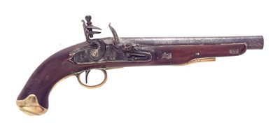 Lot 442 - A .650 FLINTLOCK SERVICE PISTOL