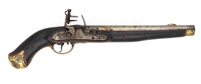 Lot 444 - A PRUSSIAN MODEL 1789 FLINTLOCK CAVALRY PISTOL