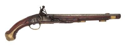 Lot 445 - A PRUSSIAN MODEL 1731 FLINTLOCK CAVALRY PISTOL