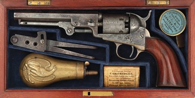 Lot 456 - A .31 calibre colt model 1849 new york percussion pocket revolver