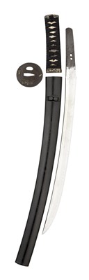 Lot 21 - A JAPANESE SHORTSWORD (WAKIZASHI)