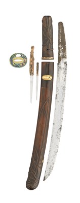 Lot 26 - ËœA JAPANESE SHORT SWORD (TANTO)