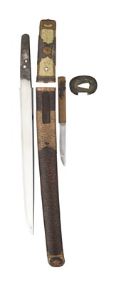 Lot 28 - A JAPANESE DAGGER (TANTO)