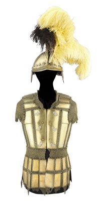 Lot 65 - â€¡ A PHILIPPINES (MORO) BRASS HALF ARMOUR