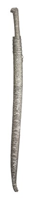 Lot 85 - A BALKAN SILVER-MOUNTED SHORTSWORD (YATAGHAN)