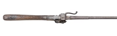 Lot 103 - â€¡ A RARE 28 BORE OTTOMAN FLINTLOCK BREECH-LOADING GUN ON THE LORENZONI PRINCIPLE