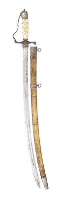 Lot 118 - ËœA SILVER-MOUNTED HUNTING SWORD