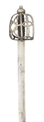 Lot 125 - A BRITISH INFANTRY GRENADIER'S BASKET-HILTED HANGER OR SHORT SABRE