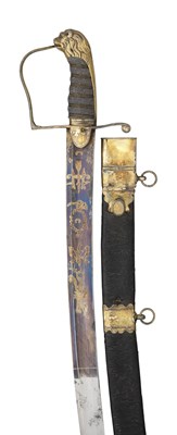 Lot 131 - A BRITISH INFANTRY OFFICER'S SABRE WITH SILVER-GILT HILT BY GOLDNEYS