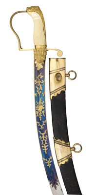 Lot 132 - ËœA BRITISH INFANTRY OFFICER'S SABRE BY WILDING & CHILDE