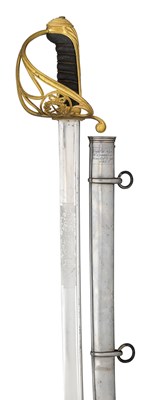 Lot 140 - A BRITISH STAFF OFFICER'S SWORD BASED ON THE 1822 PATTERN BRITISH INFANTRY OFFICER'S SWORD