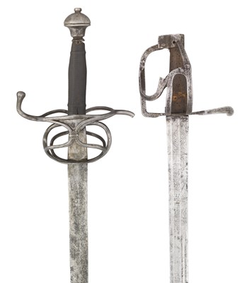 Lot 164 - A NORTH EUROPEAN PAPPENHEIM RAPIER