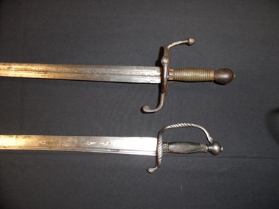 Lot 172 - TWO GERMAN ARMING SWORDS