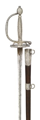 Lot 196 - A CONTINENTAL SILVER-HILTED SMALL-SWORD