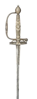 Lot 200 - A FRENCH SILVER-HILTED SMALL-SWORD