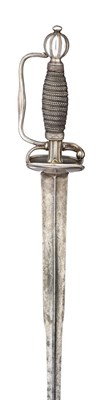 Lot 209 - A FRENCH SILVER-HILTED SMALL-SWORD