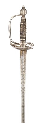 Lot 211 - A FRENCH SILVER-HILTED SMALL-SWORD