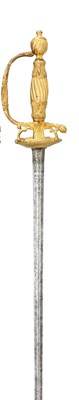 Lot 235 - A SMALL-SWORD WITH GILT-BRASS HILT