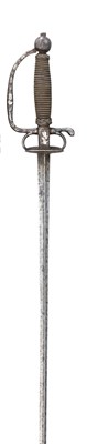 Lot 240 - A SMALL-SWORD FOR A BOY WITH SILVER-ENCRUSTED HILT