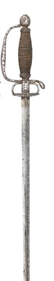 Lot 241 - A SMALL-SWORD FOR A BOY WITH SILVER-ENCRUSTED HILT