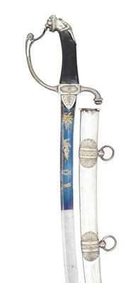 Lot 243 - A CONTINENTAL LIGHT CAVALRY OFFICER'S SWORD
